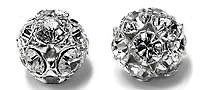 Silver Rhinestone Beads